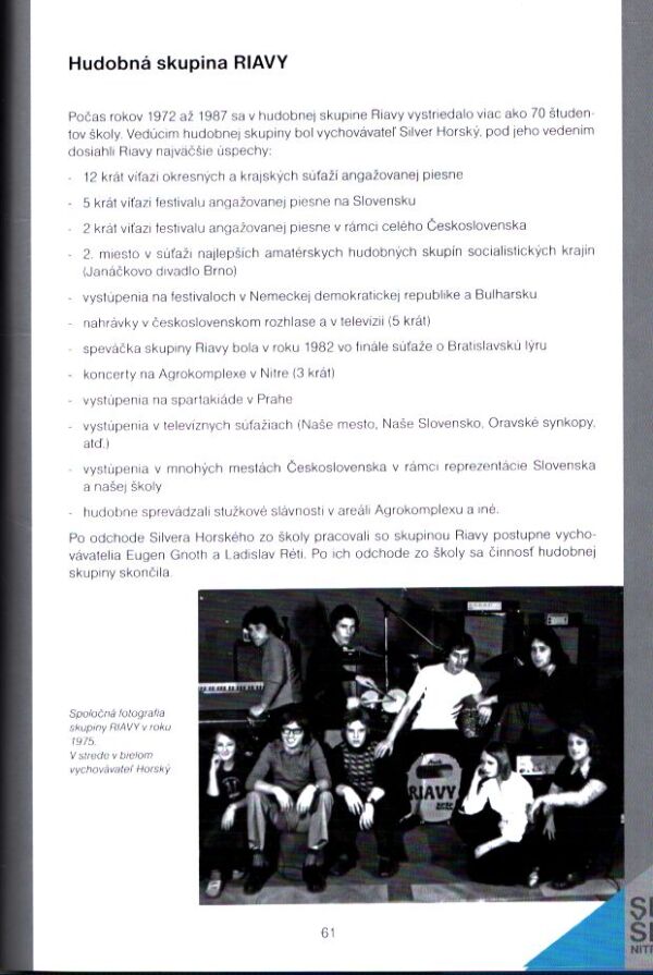 STREDNÁ PRIEMYSELNÁ ŠKOLA POTRAVINÁRSKA V NITRE - 50 ROKOV