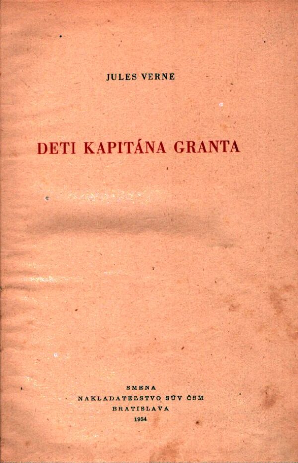 Jules Verne: DETI KAPITÁNA GRANTA