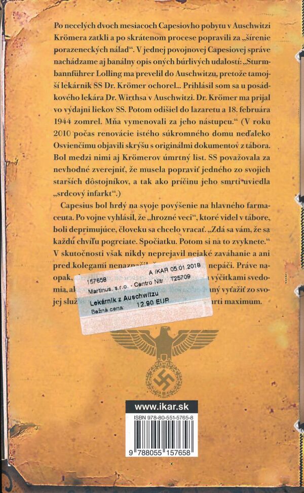 Patricia Posnerová: LEKÁRNIK Z AUSCHWITZU
