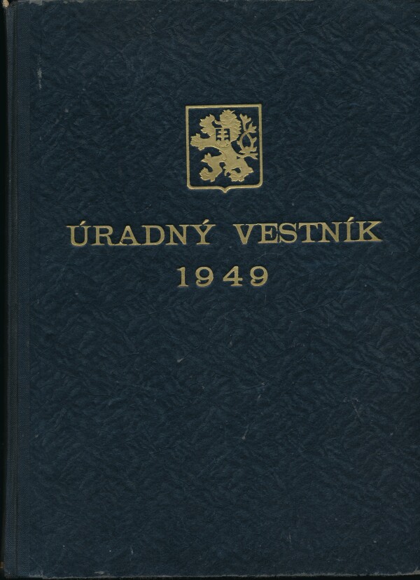 ÚRADNÝ VESTNÍK 1949 I,II