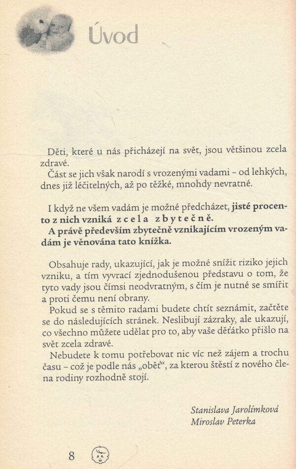 S. Jarolímková, M. Peterka: Aby se narodilo zdravé