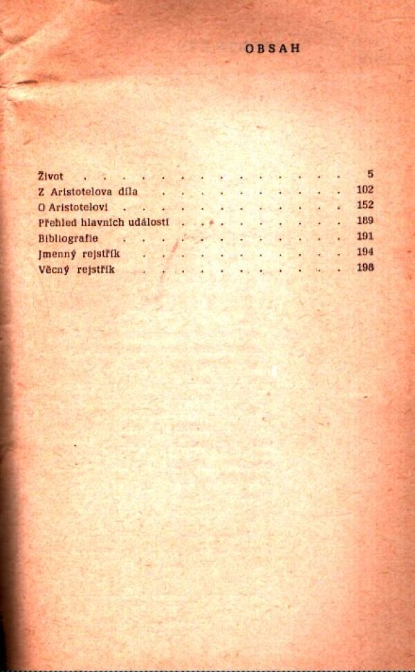 Karel Berka: ARISTOTELES