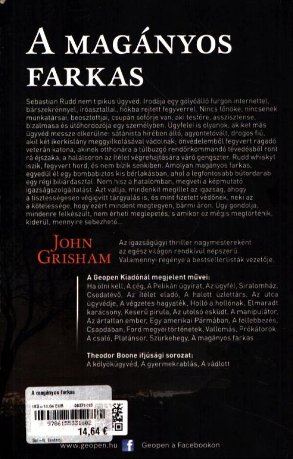 John Grisham: A MAGÁNYOS FARKAS