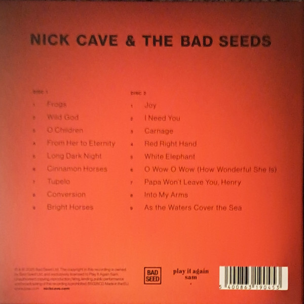 Nick Cave: LIVE GOD - 2 CD