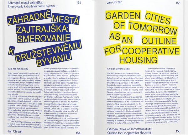 Lýdia Grešáková, Viktória Mravčáková: BÝVANIE V ČASE KRÍZ / HOUSING IN TIMES OF CRISIS