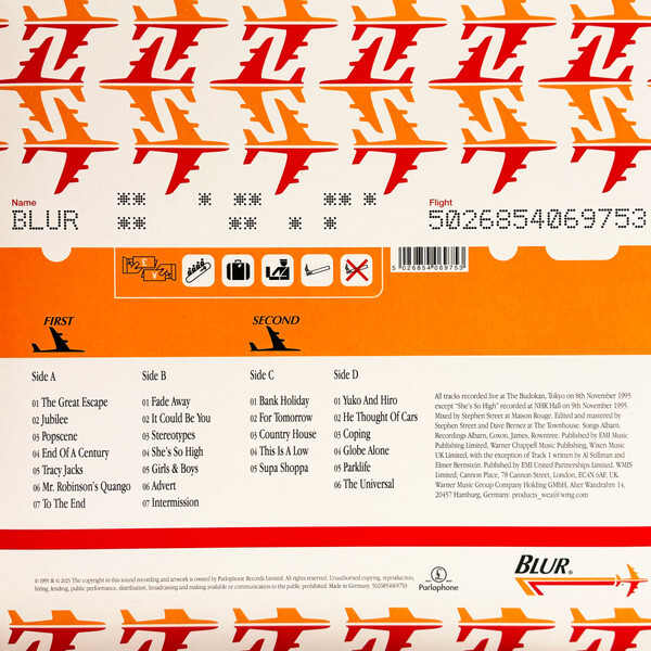 Blur: LIVE AT THE BUDOKAN - 2 LP