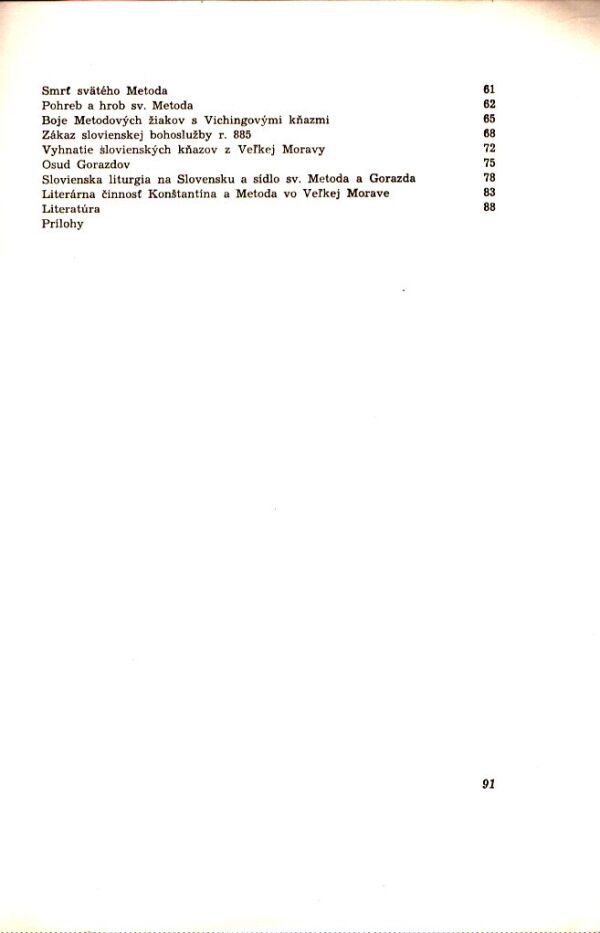 Ján Stanislav: SLOVANSKÍ APOŠTOLI CYRIL A METOD A ICH ČINNOSŤ VO VEĽKOMORAV