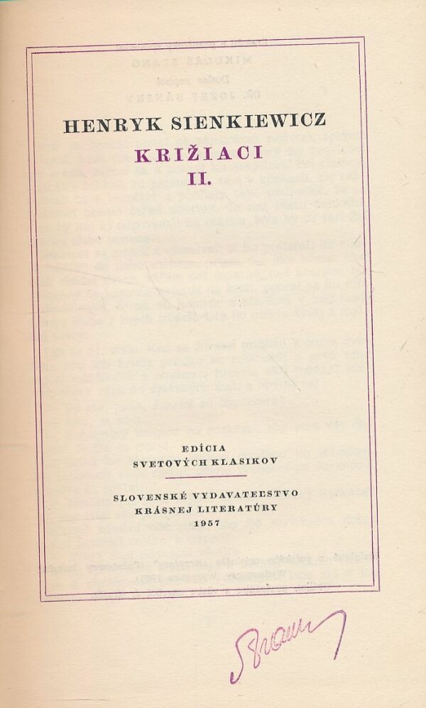 Henryk Sienkiewicz: Križiaci I. a II.