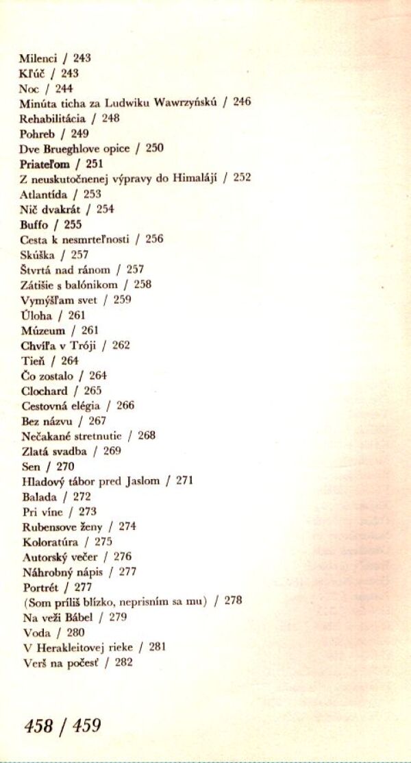 Vojtech Mihálik: PREKLADY