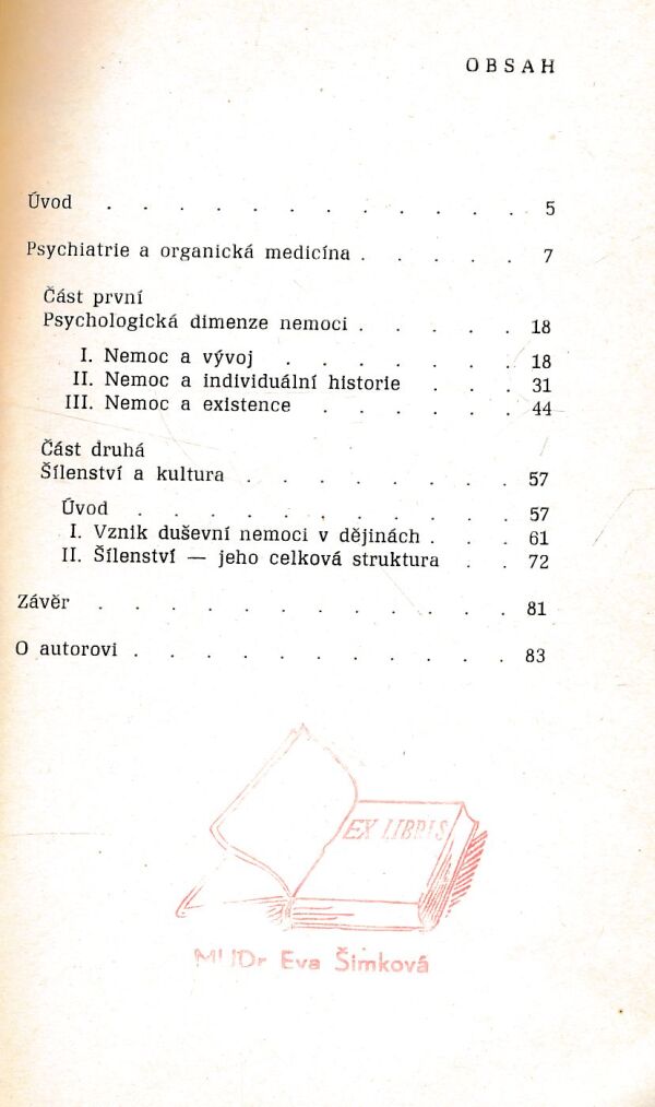 Michel Foucault: PSYCHOLOGIE A DUŠEVNÍ NEMOC