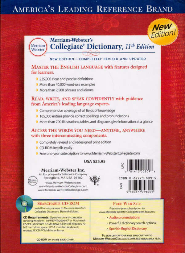 MERRIAM-WEBSTER`S COLLEGIATE DICTIONARY