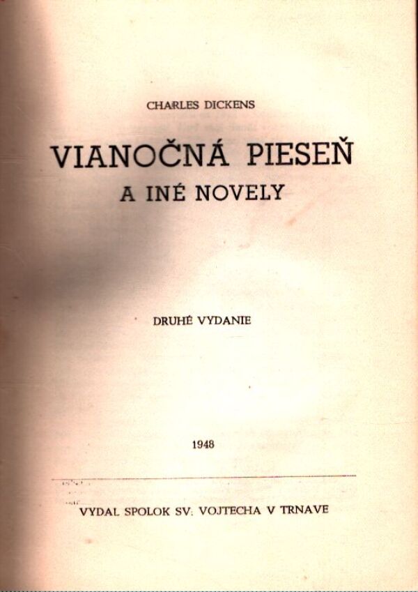 Charles Dickens: VIANOČNÁ PIESEŇ