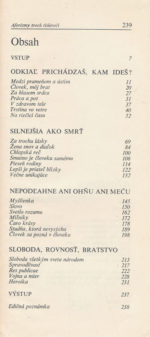 Aforizmy troch tiscíročí