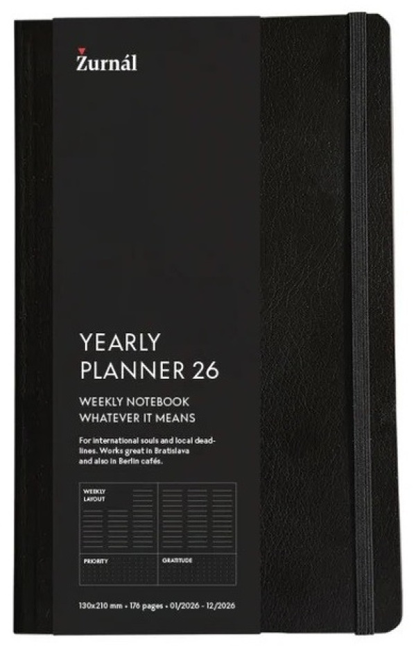 Žurnál: YEARLY PLANNER 2026 - ČIERNA