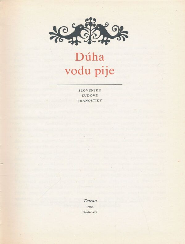 Dúha vodu pije