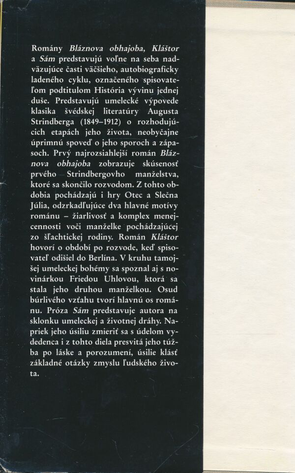 August Strindberg: Bláznová obhajoba