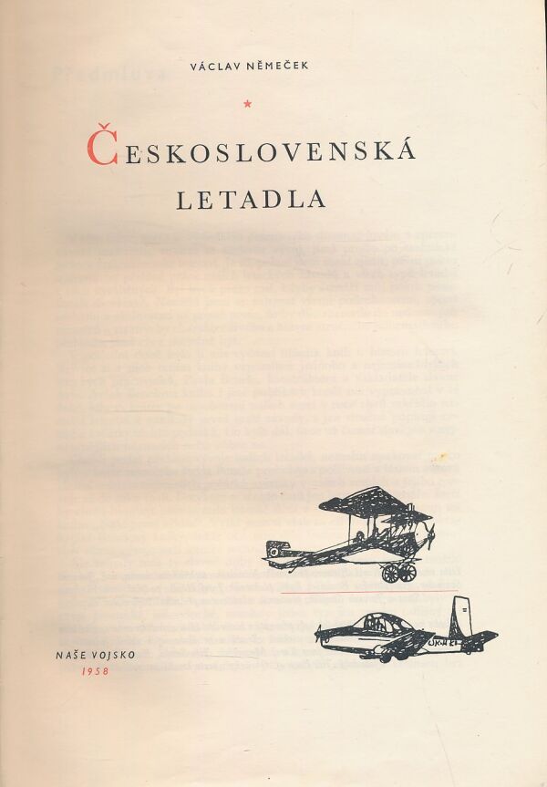 Václav Němeček: Československá letadla