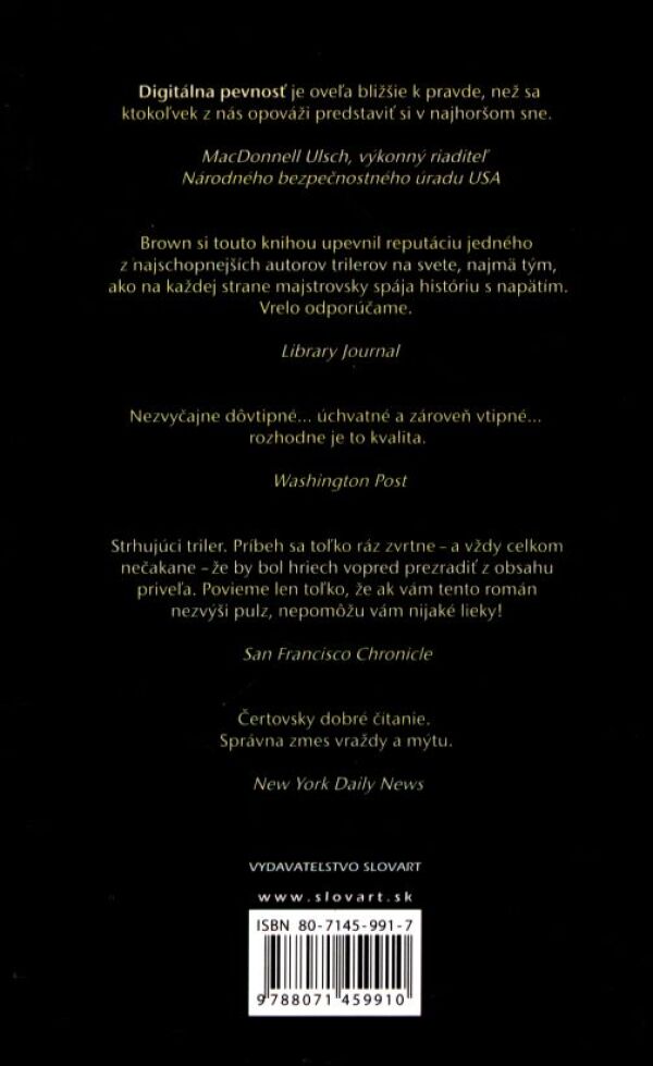 Dan Brown: DIGITÁLNA PEVNOSŤ