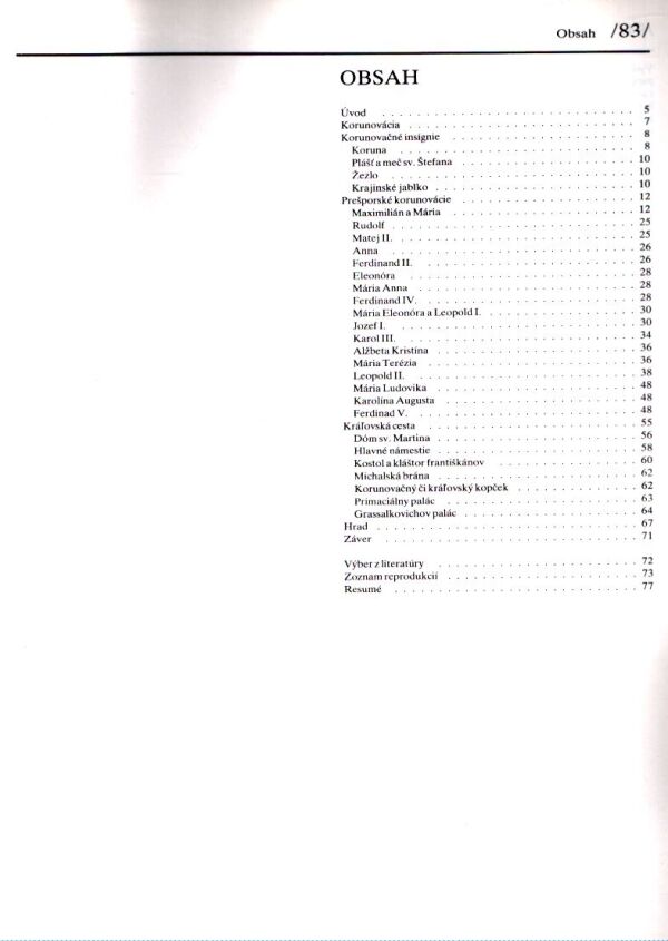 Štefan Holčík: KORUNOVAČNÉ SLÁVNOSTI