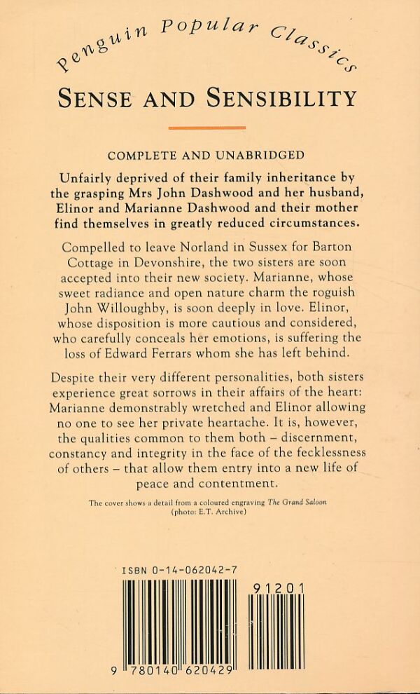 Jane Austen: SENSE AND SENSIBILITY