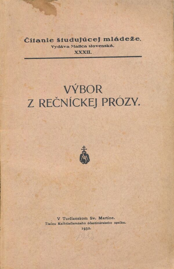 Výbor z rečníckej prózy