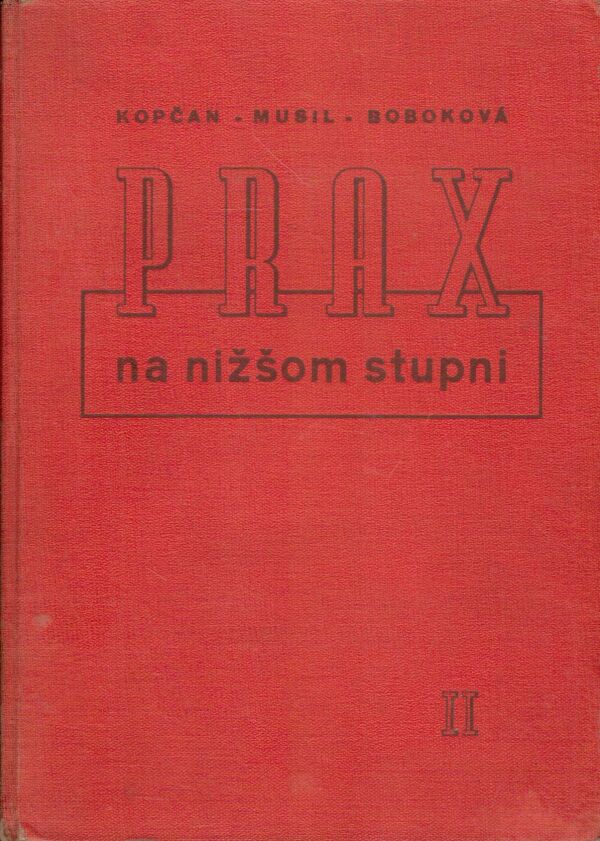 Kopčan, Musil, Boboková: PRAX NA NIŽŠOM STUPNI II.