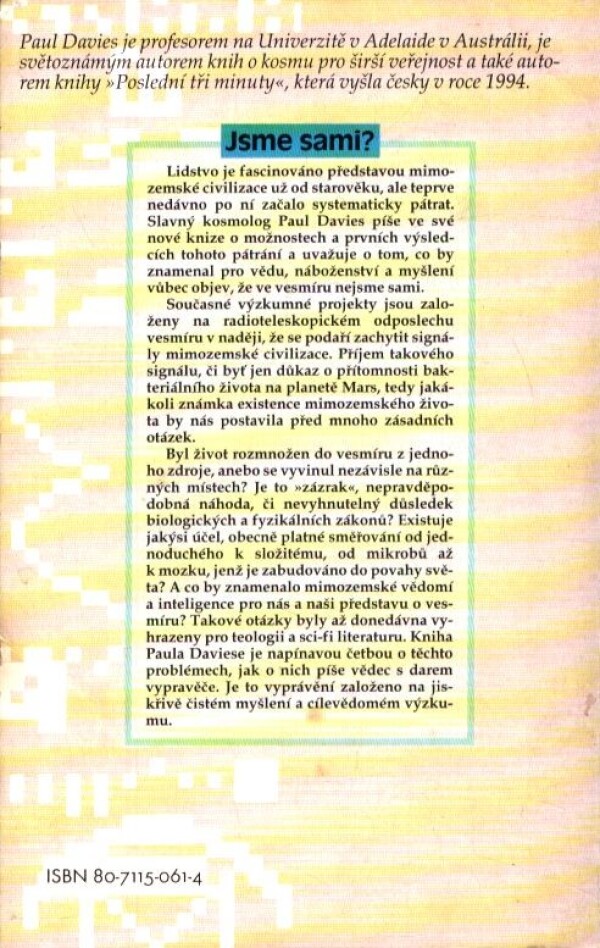 Paul Davies: JSME SAMI?