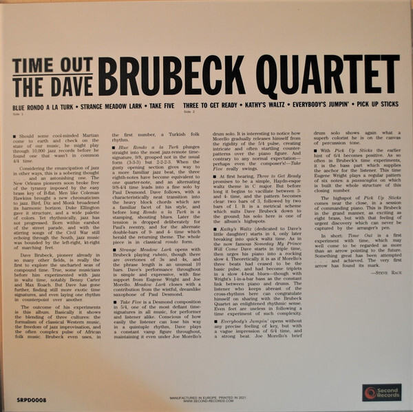The Dave Brubeck Quartet: TIME OUT - LP