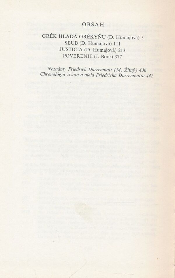 Friedrich Dürrenmatt: Grék hľadá Grékyňu a výber z próz