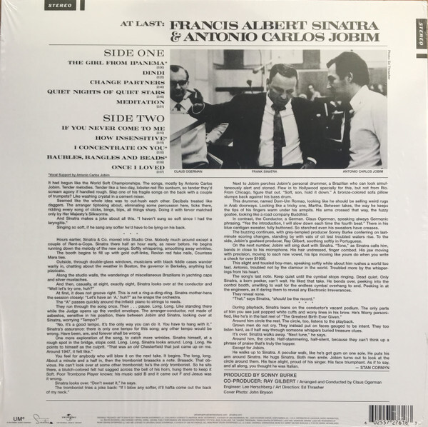 F. Sintra, C. Jobim: FRANCIS ALBERT SINATRA AND ANTONIO CARLOS JOBIM - LP