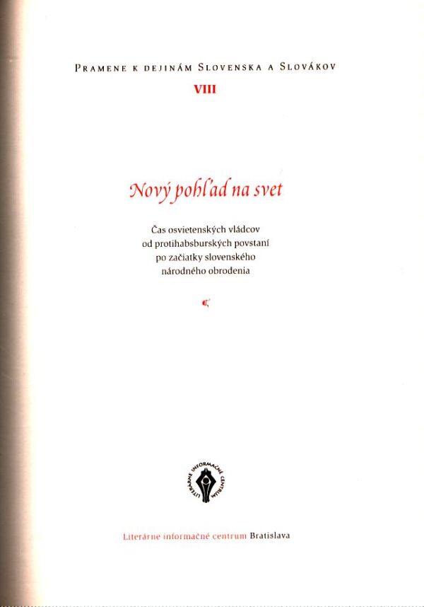 NOVÝ POHĽAD NA SVET