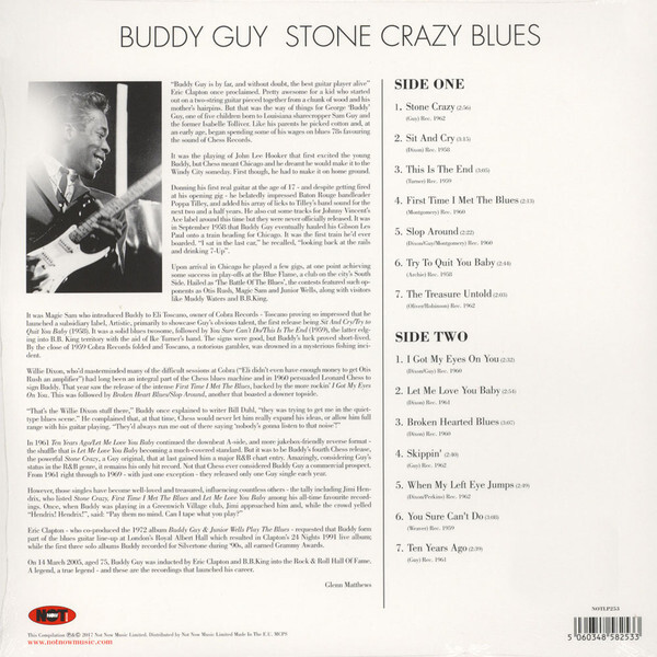 Buddy Guy: STONE CRAZY BLUES - LP