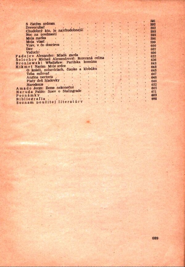 VÝBER ZO SVETOVEJ LITERATÚRY