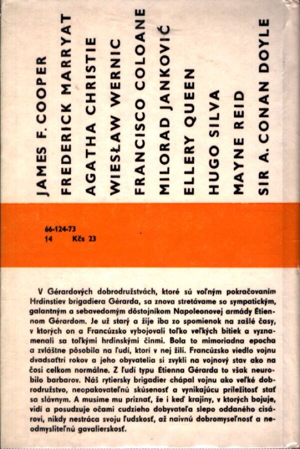 Sir Arthur Conan Doyle: GÉRARDOVE DOBRODRUŽSTVÁ