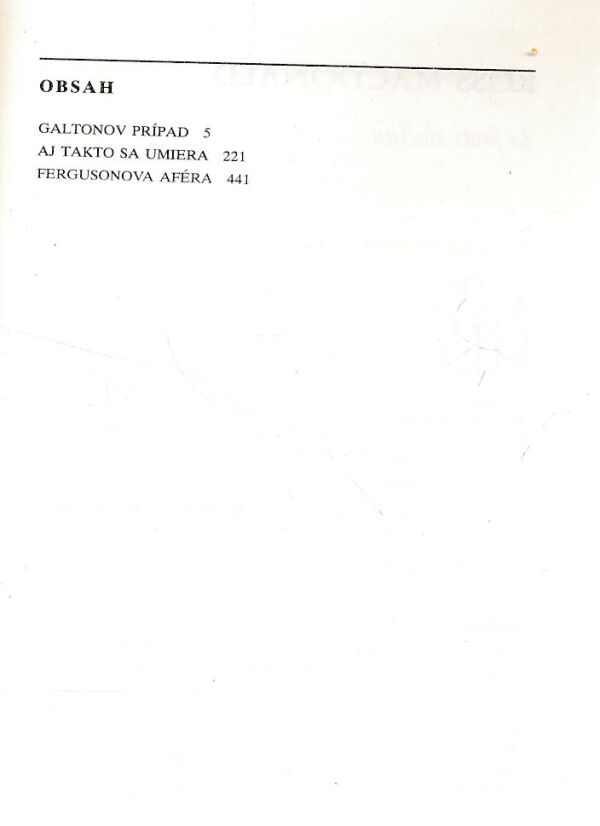 Ross Macdonald: 3X PROTI ZLOČINU