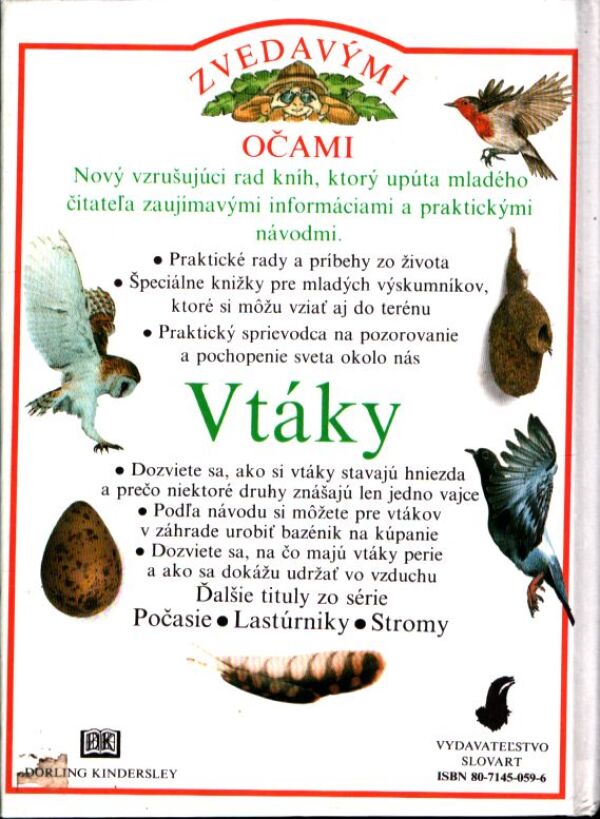 Jill Bailey, David Burnie: VTÁKY - ZVEDAVÝMI OČAMI