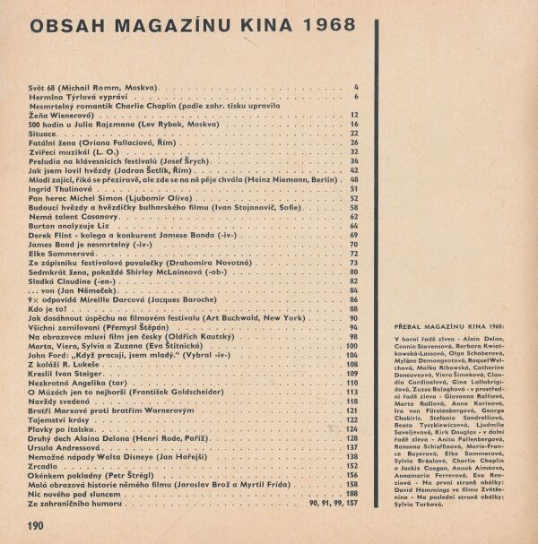 Magazín kina 1968