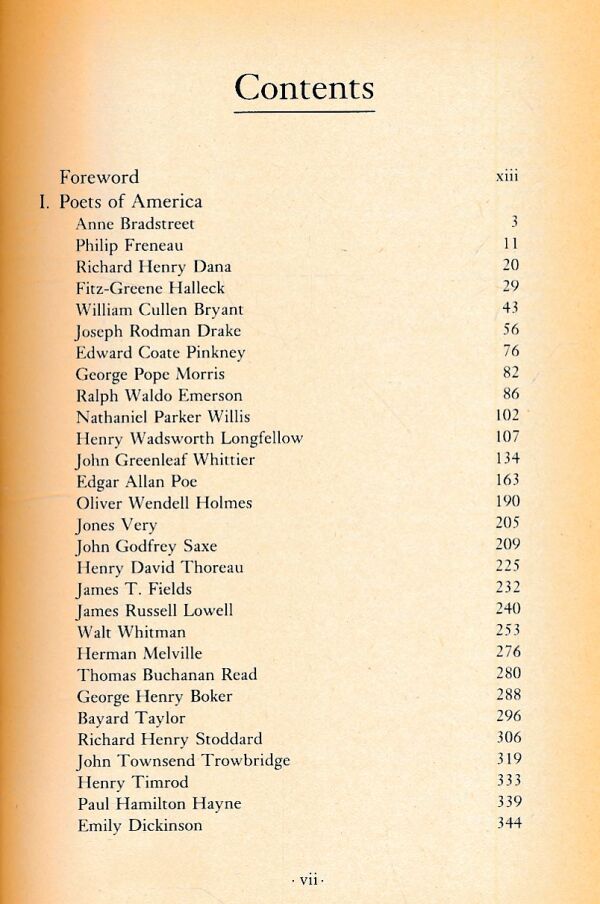 ANTHOLOGY OF AMERICAN POETRY