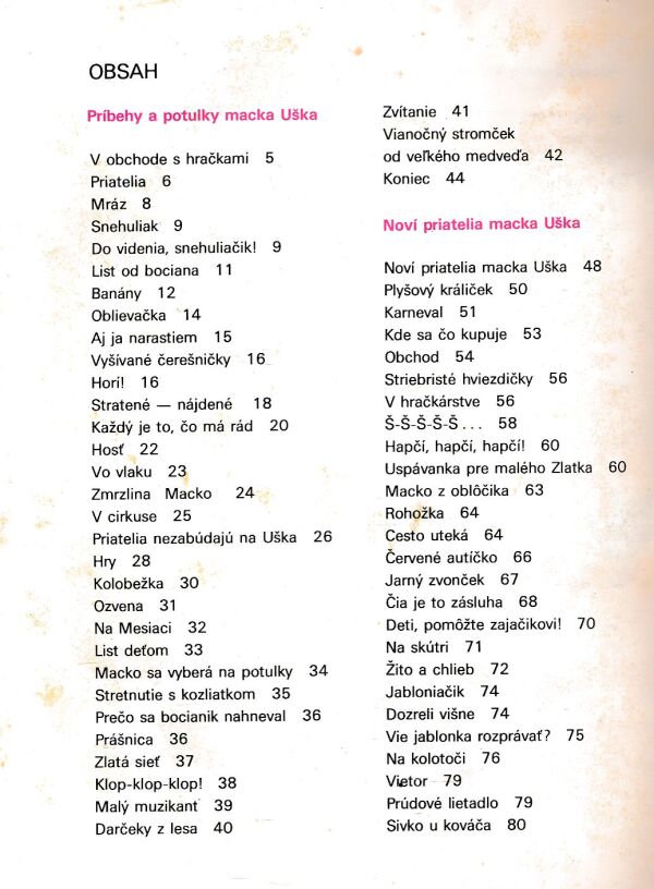 Czeslaw Janczarski: PRÍBEHY A POTULKY MACKA UŠKA