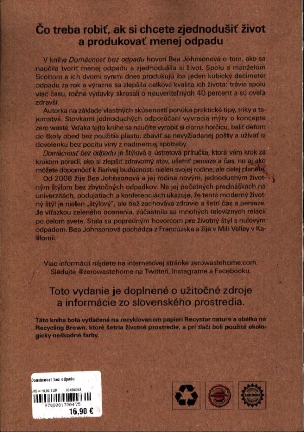 Bea Johnsonová: DOMÁCNOSŤ BEZ ODPADU