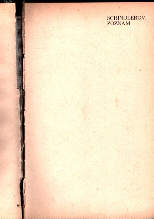 Thomas Keneally: SCHINDLEROV ZOZNAM