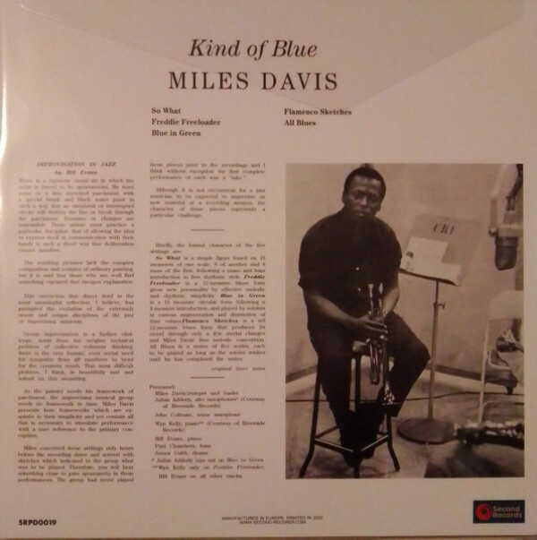 Miles Davis: KIND OF BLUE - LP