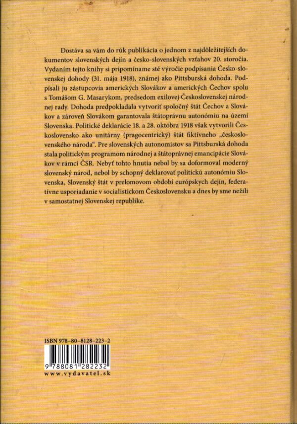 P. Mulík, Z. Pavelcová: PITTSBURSKÁ DOHODA