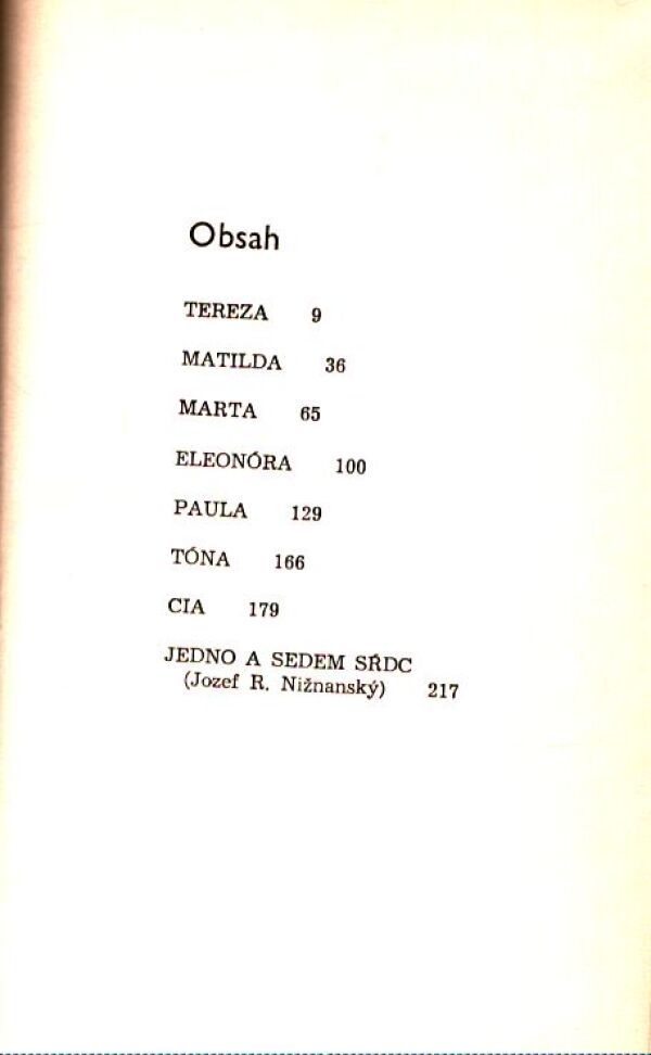 Jozef Cíger Hronský: SEDEM SŔDC