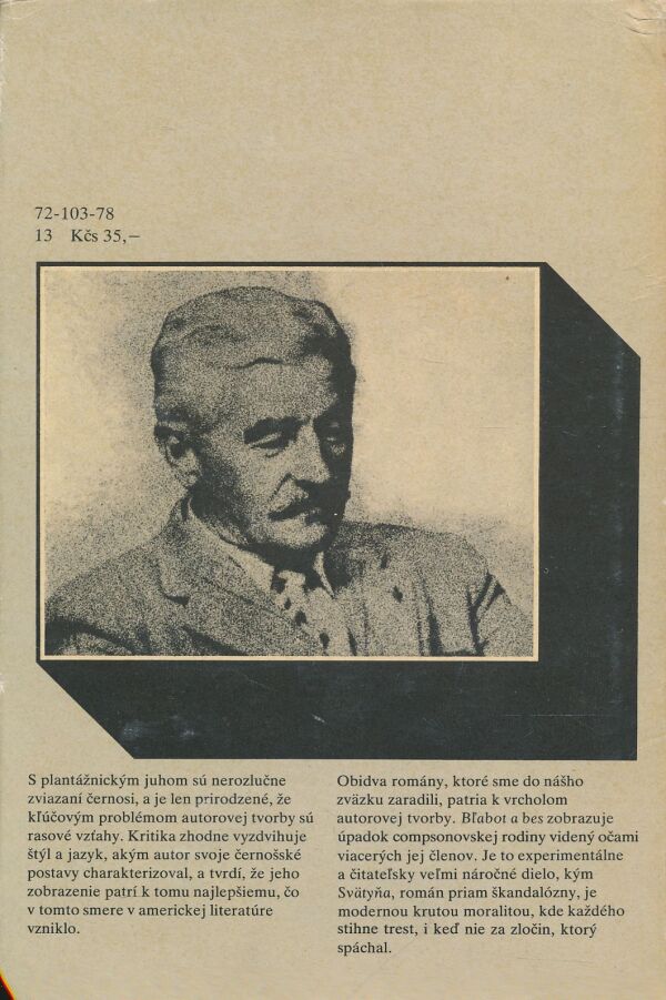 William Faulkner: Bľabot a bes. Svätyňa.