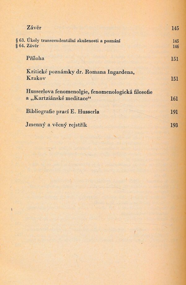 Edmund Husserl: KARTEZIÁNSKÉ MEDITACE