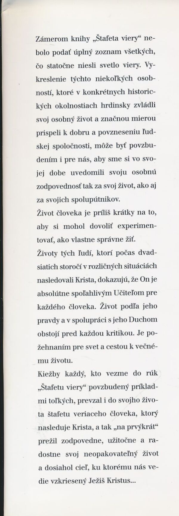 František Rábek: Štafeta viery II.