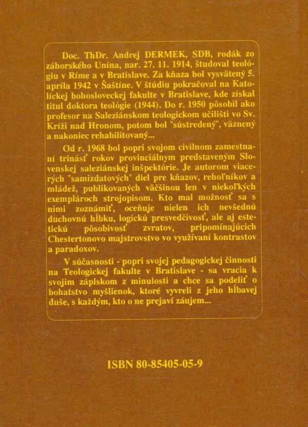 ThDr. Andrej Dermek: Chlieb a slovo