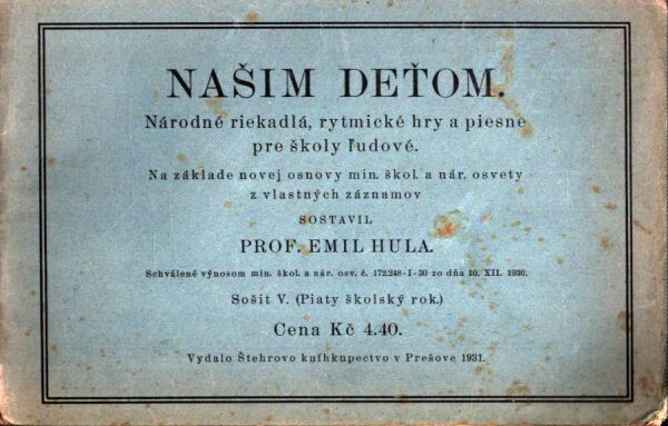 Emil Hula: NAŠIM DEŤOM