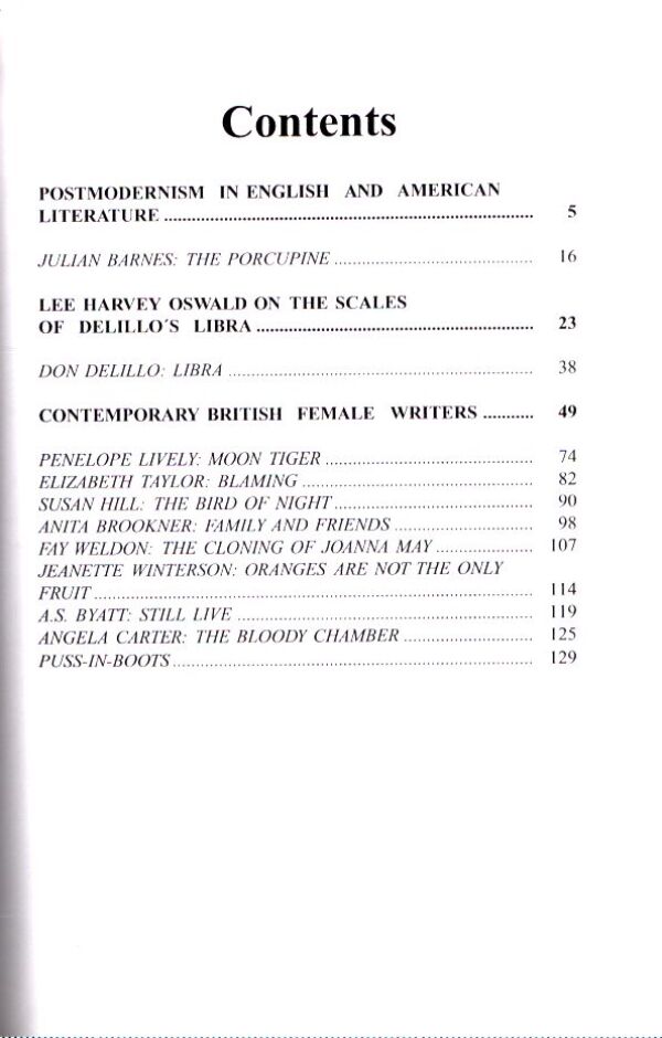 Nina Vietorová: ORIGINAL VOICES IN ENGLISH AND AMERICAN LITERATURE